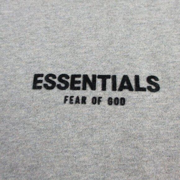 Fear of God Essentials Hoodie Adult XL Dark Oatmeal Heather Fleece Sweatshirt - Picture 4 of 12